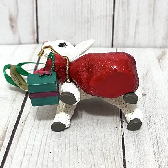 Danbury Mint The Baby Animals Collection Christmas Lamb Ornament NEW!! - Picture 4 of 4